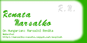 renata marsalko business card