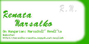 renata marsalko business card